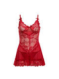 Valentine Lacey Babydoll- RED