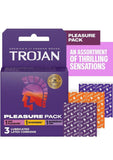 Trojan Pleasure Pack Condoms (3ct)