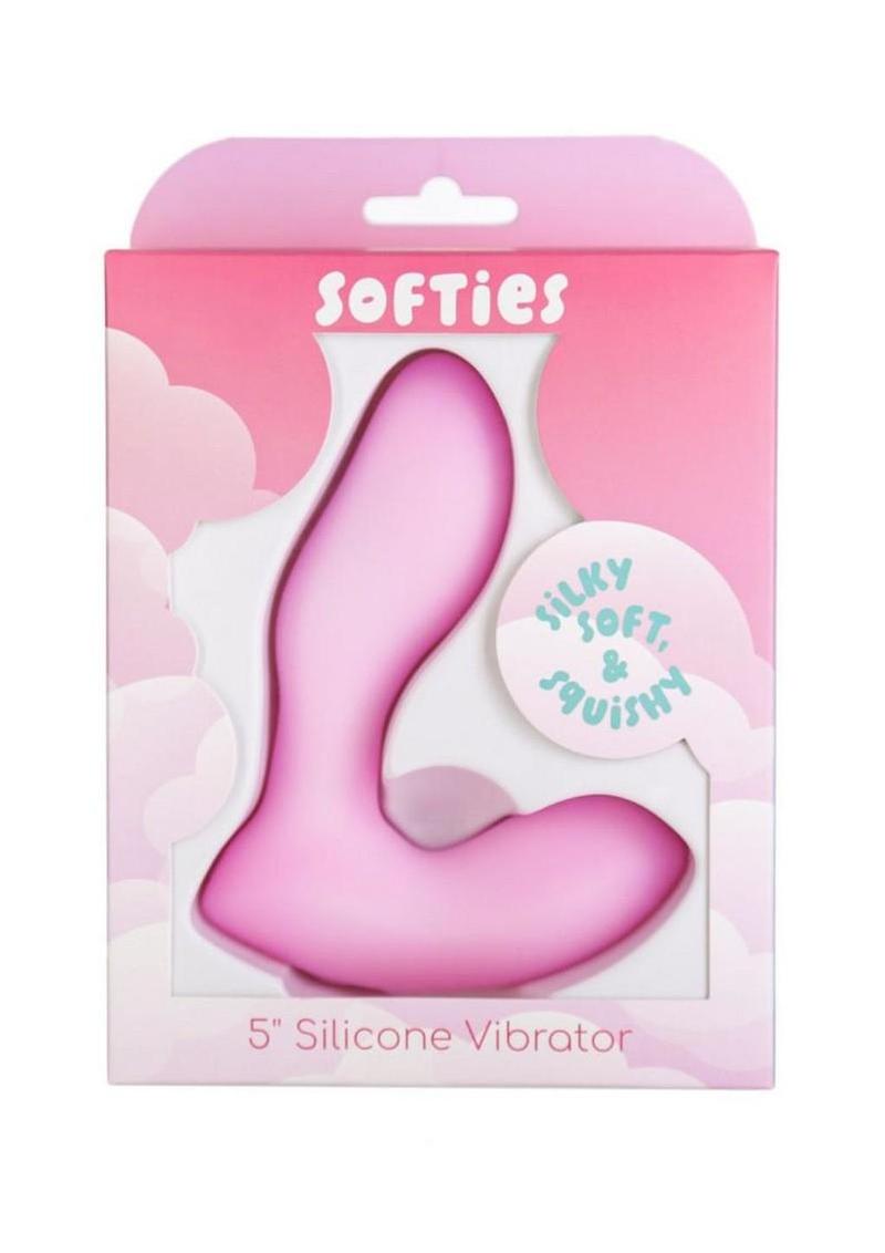 Softies Dual Silicone Rechargeable Vibrator 5in - Pink