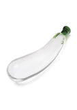Glas Eggplant Ecstasy Glass Dildo 7.25in - Green