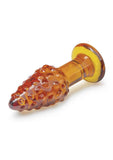 Glas Cornstar 4 Glass Butt Plug - Orange