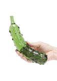 Glas Caressing Cucumber Glass Dildo 8.25in - Green