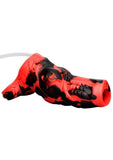 Creature Cocks Hell Hound Squirting Silicone Penis Enhancer - Red/Black