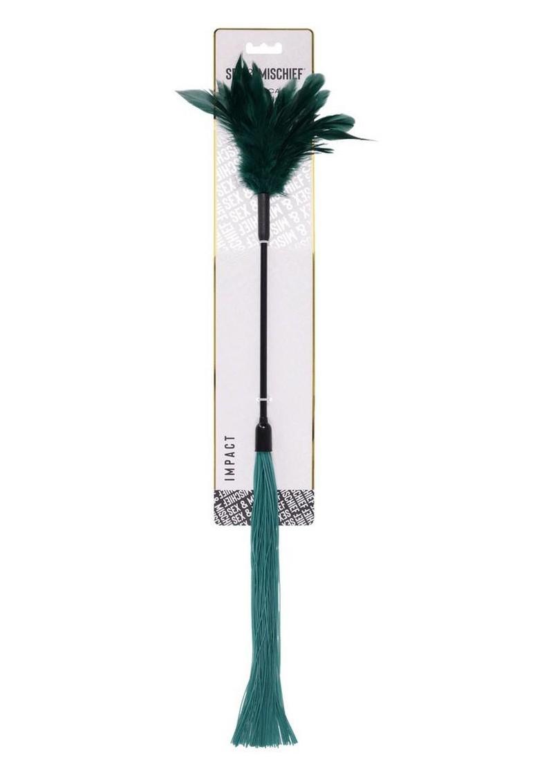 Sex & Mischief Indica Feather Tickler - Green