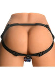 Creature Cocks Siren Snatch Silicone Rechargeable Bullet Strap-On - Blue/Gold