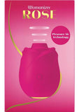 Womanizer Rose Rechargeable Silicone Air Pulse Clitoral Vibrator - Pink/Gold