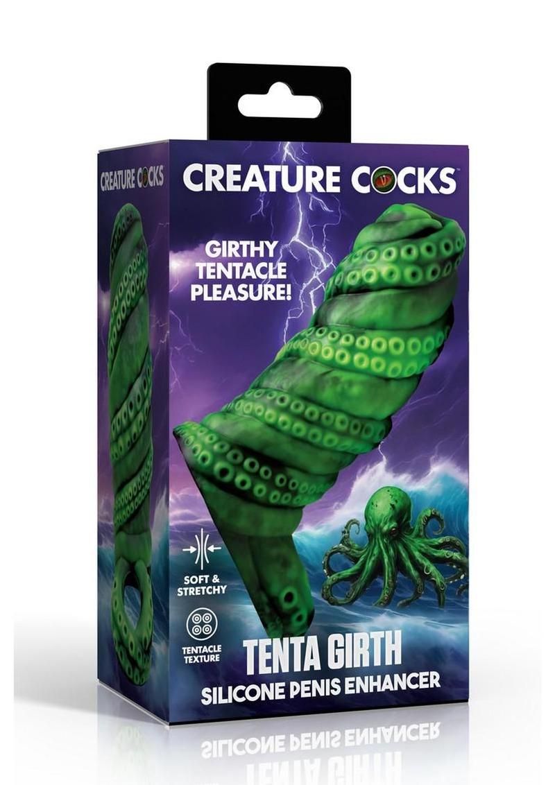 Creature Cocks Tenta Girth Silicone Penis Enhancer - Green/Black