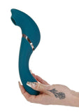 The Monarch Swan Rechargeable Silicone Transform Vibrator - Teal