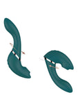 The Monarch Swan Rechargeable Silicone Transform Vibrator - Teal