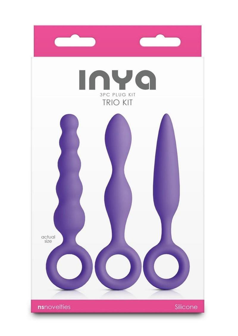 INYA Trio Silicone Anal Plug Kit (3 Piece) - Purple