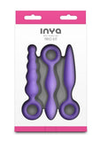 INYA Trio Silicone Anal Plug Kit (3 Piece) - Purple