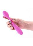 Pretty in Pink Rose Rechargeable Silicone Poseable Vibrator - Pink