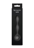 Renegade Slim Tapered Slim Silicone Anal Plug - Black