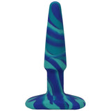 A-Play Groovy 4 in. Silicone Anal Plug Ocean