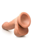 Jock Hard Core Triple Density Dildo with Balls 7.5in - Caramel