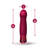 Blush Oh My Gem Classy Rechargeable Warming Silicone G-Spot Vibrator Garnet Red