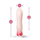 Blush Oh My Gem Elegant Rechargeable Warming Textured Silicone G-Spot Vibrator Morganite