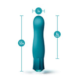 Blush Oh My Gem Fierce Rechargeable Warming Silicone G-Spot Vibrator Blue Topaz