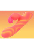 Endless Summer Moonlight Magic Dual Vibe Light-up Rechargeable Silicone Massager - Orange