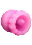 Creature Cuties Glow Jelly Licking & Vibrating Rechargeable Silicone Stimulator - Pink