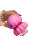 Creature Cuties Glow Jelly Licking & Vibrating Rechargeable Silicone Stimulator - Pink