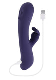 Poppin Good Time Rechargeable Silicone Rabbit Vibrator - Purple