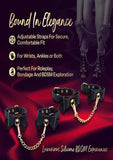 Temptasia Ardor Silicone Wrist and Ankle Restraints with Bow -