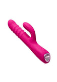 Lovense Velvo Rotating Vibrating 3-in-1 Rechargeable Bluetooth App Compatible Rabbit Vibrator - Pink