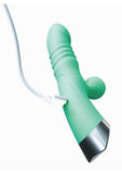 Intruder Thrust Rechargeable Silicone Pleasure Vibrator - Mint