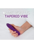 Me You Us Tapered Bullet Rechargeable Silicone Vibrator - Purple