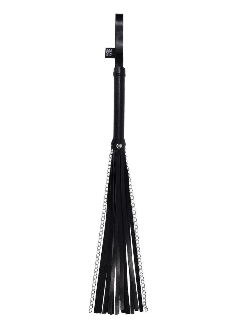 Sex & Mischief Shadow Chain Flogger Black/Silver