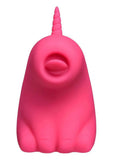 Creature Cuties Flickyhorn Flicking Rechargeable Silicone Stimulator - Pink/Yellow