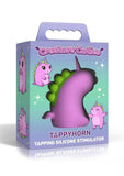 Creature Cuties Tappyhorn Tapping Rechargeable Silicone Stimulator - Fuchsia/Yellow