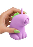 Creature Cuties Tappyhorn Tapping Rechargeable Silicone Stimulator - Fuchsia/Yellow