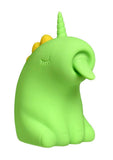 Creature Cuties Lickyhorn Licking Rechargeable Silicone Stimulator - Green/Yellow