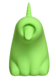 Creature Cuties Lickyhorn Licking Rechargeable Silicone Stimulator - Green/Yellow