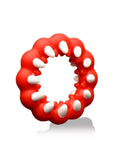 Creature Cocks Fangs Silicone Cock Ring - Red/White