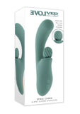 Spiral Charm Rechargeable Silicone Clitoral Stimulator - Green