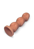 B-Vibe Headz Multi Bulb Dildo with Flared Base 10.5in - Caramel