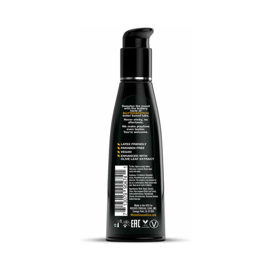 Wicked Aqua Butterscotch Water-Based Lubricant 4 oz.