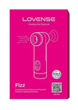 Lovense Fizz Dual-Head Rechargeable Silicone Clitoral Vibrator With Oral-Like Suction & Tapping - Pink/White