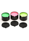 Master Series Wicked Wax Blacklight Reactive Drip Candle (Set of 3) - Multicolor