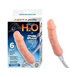 H2O Splish Splash 6 in. Dildo Douche Beige