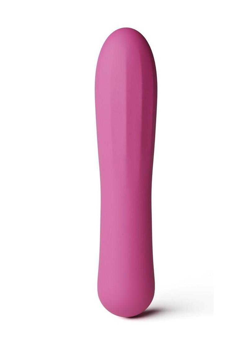 X & O's Tempt Rechargeable Silicone Compact Vibrator - Magenta