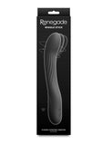 Renegade Wiggle Stick Rechargeable Silicone Flexible Gyrating Vibrator 7.5in - Black