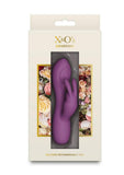 X & O's Devotion Rechargeable Silicone Compact Rabbit Vibrator - Purple
