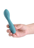 X & O's Cherish Rechargeable Silicone Curved Vibrator - Teal