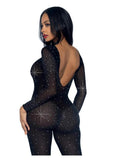 Leg Avenue Sheer Rhinestone Catsuit