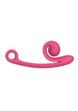 SVibe Snail CURVE Rechargeable Silicone Vibrator with Clitoral Stimulator - Pink