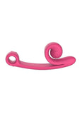 SVibe Snail CURVE Rechargeable Silicone Vibrator with Clitoral Stimulator - Pink